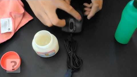 How to clean a common computer mouse
