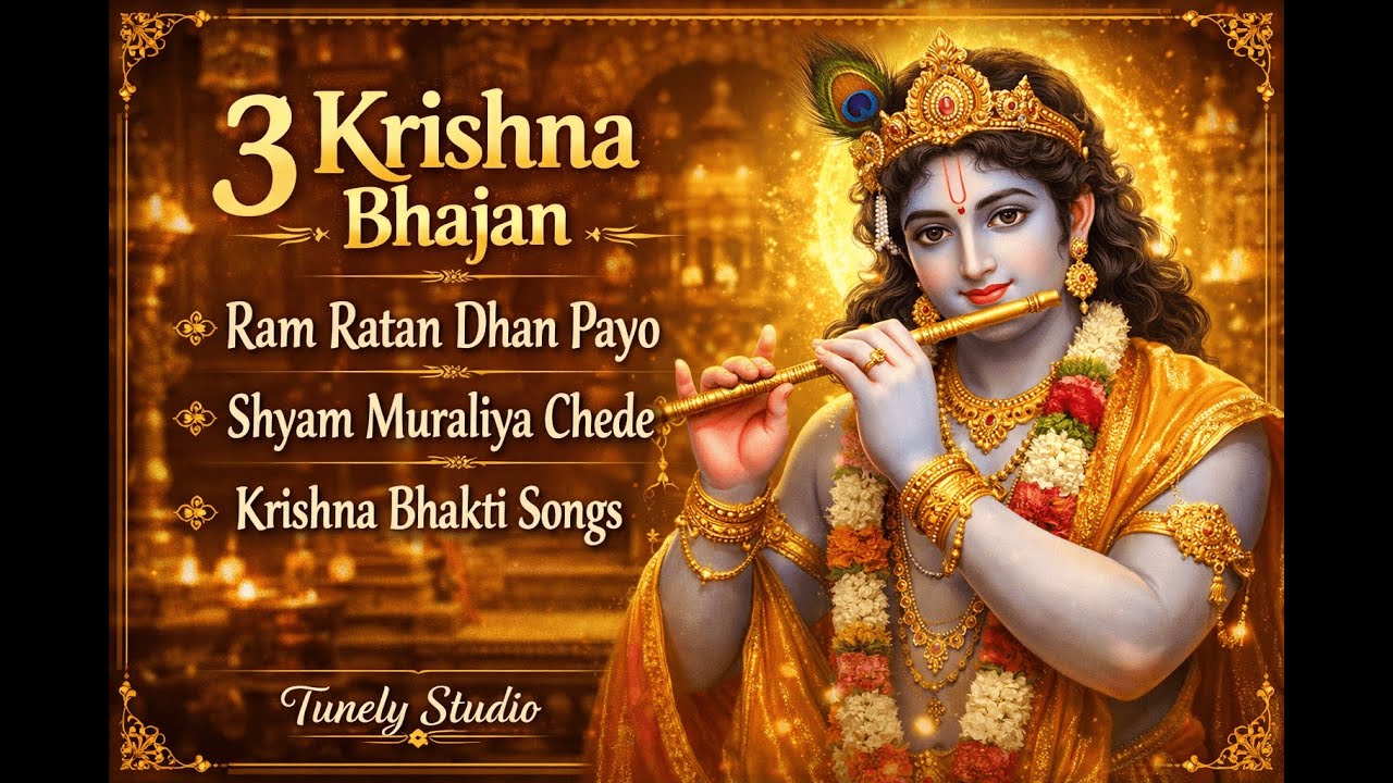 Krishna Bhajan | Ram Ratan Dhan Payo | Shyam Muraliya Chede | Krishna Bhakti Songs | Tunely Studio