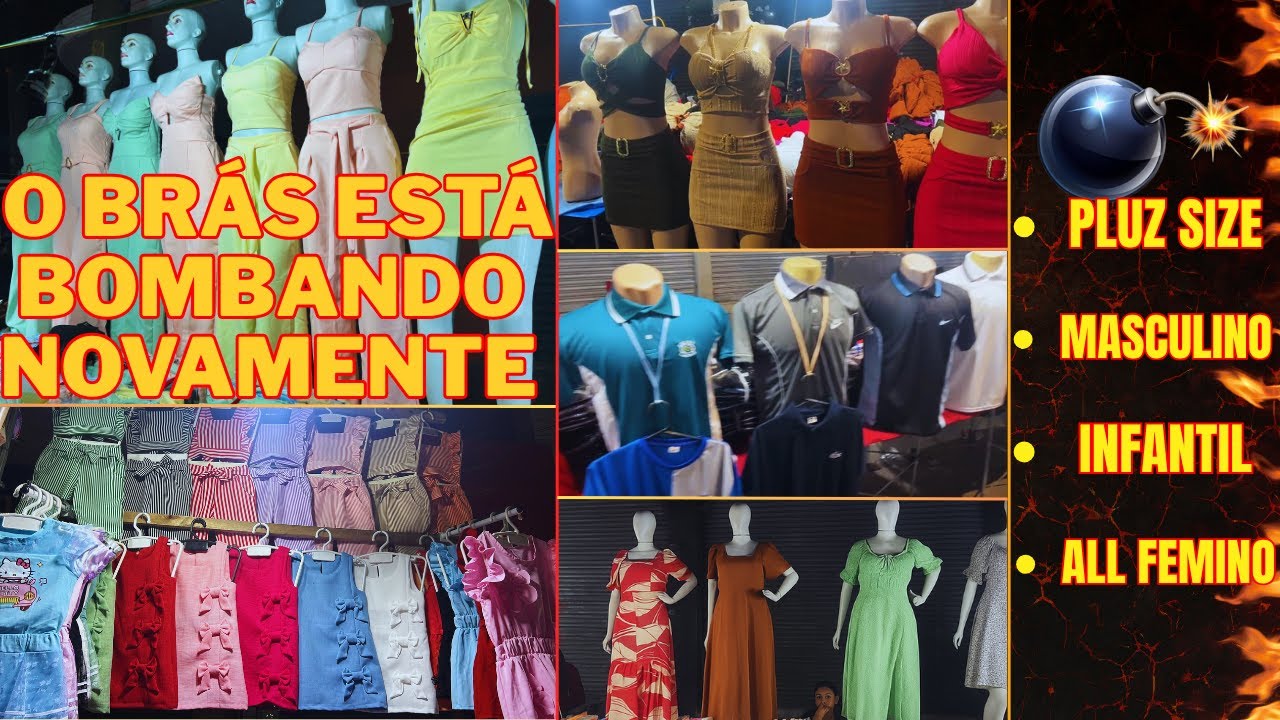 🕓 O BRÁS DE MADRUGADA TÁ UMA LOUCURA! 😱 AS BANCAS LOTADAS E MUITA PEÇA BARATA 💸