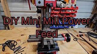 DIY harbor freight mini mill power feed 