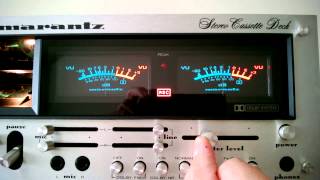 Marantz 5220 vintage cassette tape deck testing