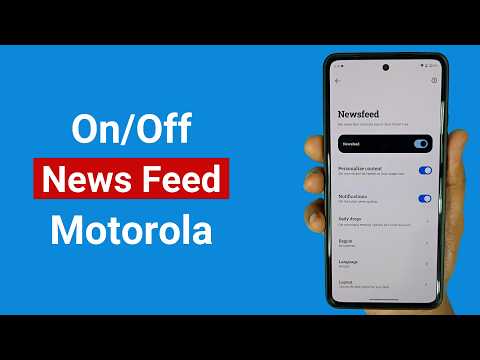 How to Turn the News Feed on or off on a Motorola Phone