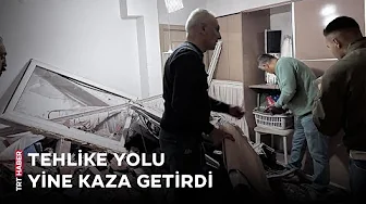 Freni boşalan kamyon evi yerle bir etti