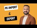 Advanced primavera p6excel import and export