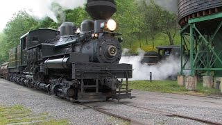 Cass Railfan Weekend 2008  One Hour of Shays and Vintage Diesels on the Mountain!