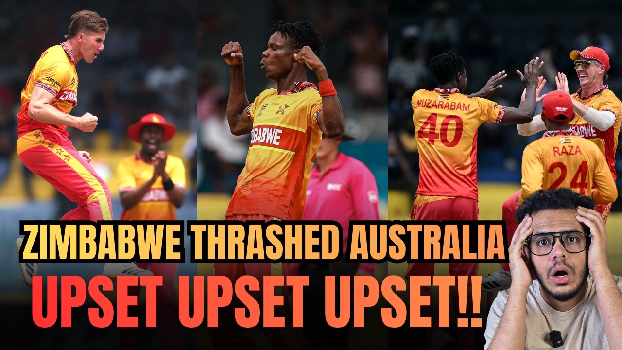 First Upset of this WC | Zimbabwe Thrashed Australia | T20WC2026: AUS vs ZIM