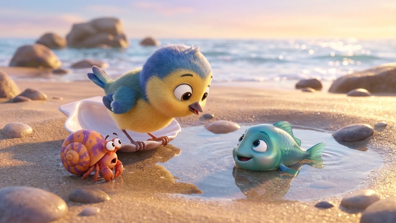 The Little Fish Rescue: A Magical Friendship Between a Little Bird and a Hermit Crab.