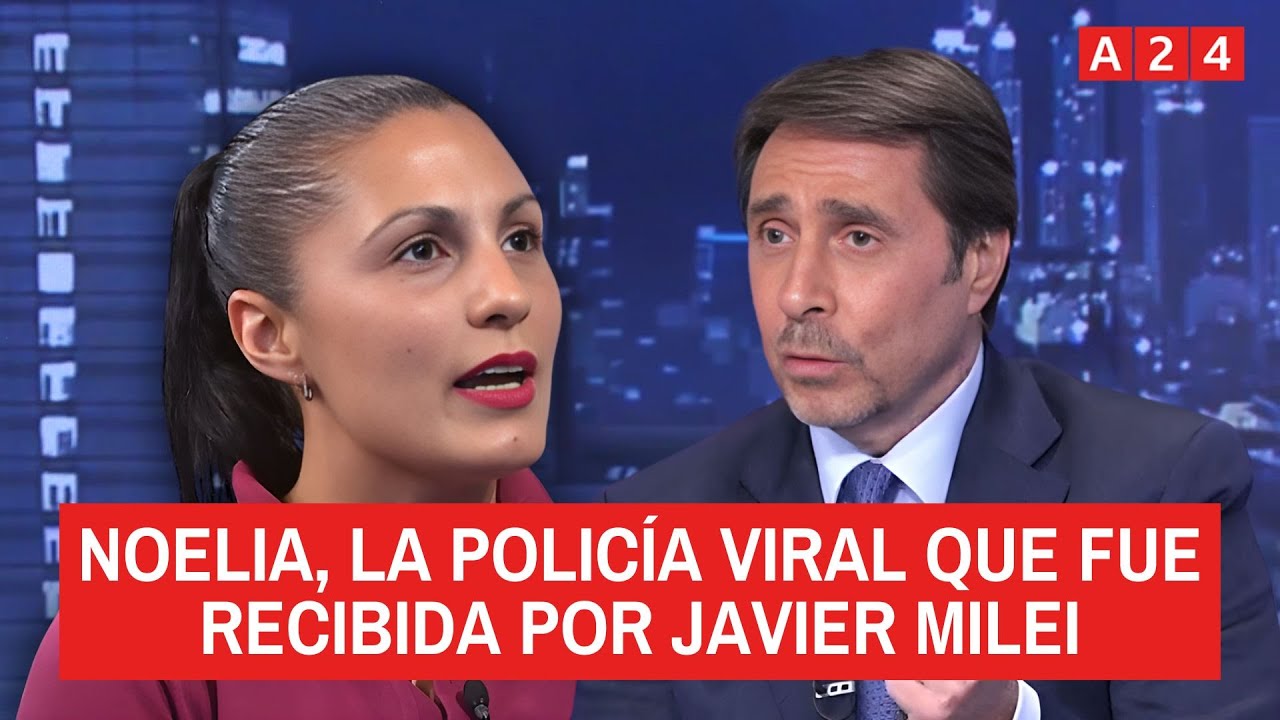La policía que se hizo viral en un operativo y fue recibida por Milei estuvo en A24: Cumplí con mi trabajo