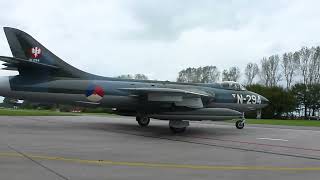 Dutch Hawker Hunter N-294 Leaving Shelter