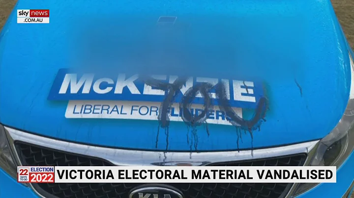 Liberal candidate's electoral material and vehicle...