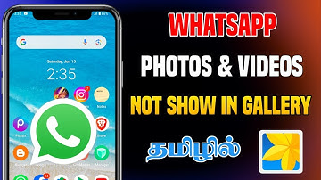 How to solve whatsapp images and videos not showing in gallery tamil | whatsapp photos not save