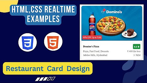 HTML,CSS Real Time Examples - YouTube