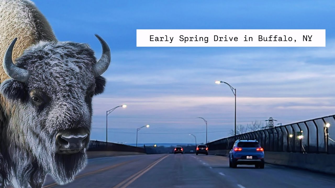 Late Winter / Early Spring Drive in Buffalo, NY | Real-Time Traffic & Street Views | March, 2026 