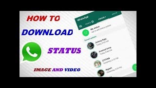 [hindi] how to download whatsapp status images and videos on mobile storage