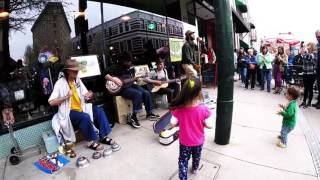 The Fly By Night Rounders Busking In Downtown Asheville