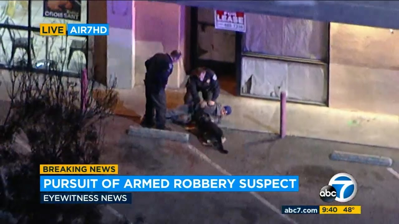 Car Chase Ends with K9 Biting Wrong Guy - December 13, 2022 - YouTube