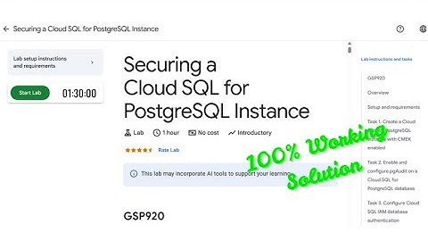 Securing a Cloud SQL for PostgreSQL Instance #GSP920 #qwiklabs #arcade #googlecloudskillsboost