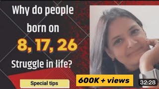 Numerology for Mulank 8 | People born on 8th, 17th or 26 | #hindi #numerology | #guidance |#हिन्दी