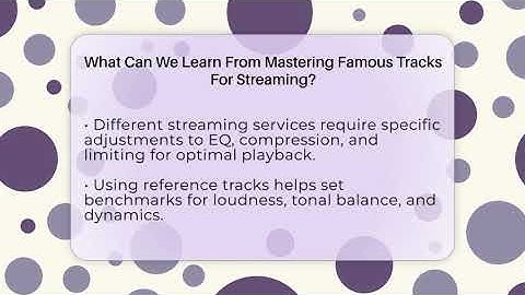 What Can We Learn From Mastering Famous Tracks For Streaming? - Music Producer Mastery