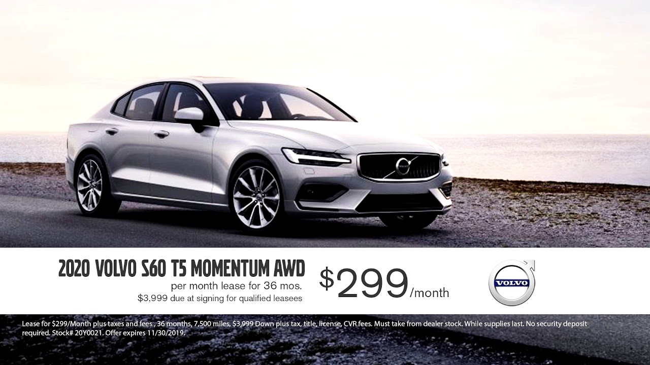 Black Friday All Month Long 2020 Volvo S60 Lease 299 Month