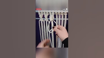 #diy #macrametutorial #patternknot #knot  #homedecor #macramefabric@OlenkaYakymenko