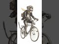 A monkey riding bicycle #viral #3danimation #cartoon #popular