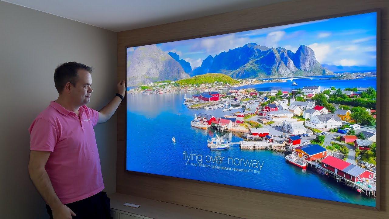 2024 Samsung 85” The Frame 4K QLED Smart TV unboxing and wall mounting