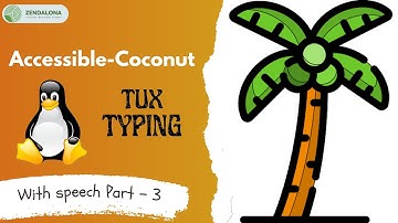 Accessible-Coconut, Tux Typing with Speech 3/3, Comet Zap