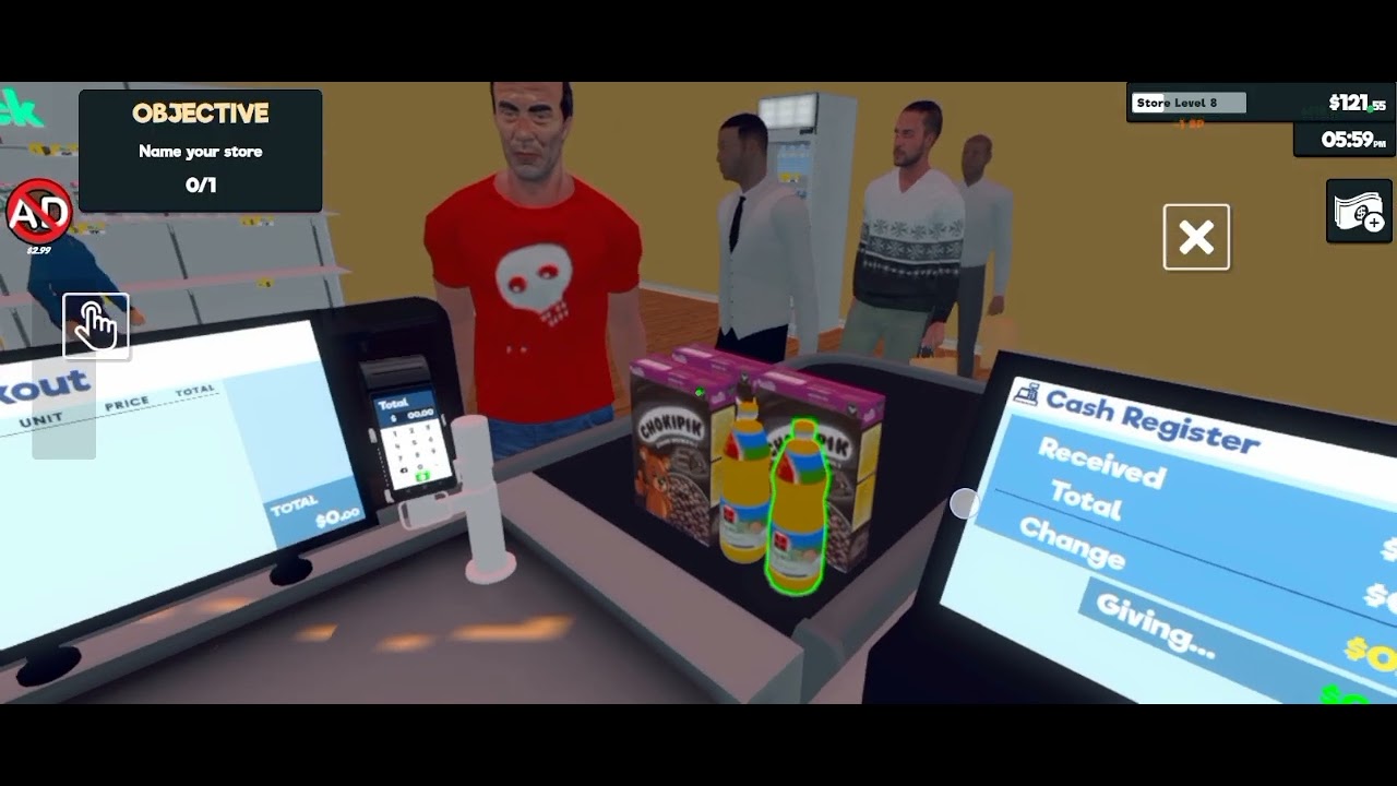 Playing supermarket simulator play comment some names for my supermarket 