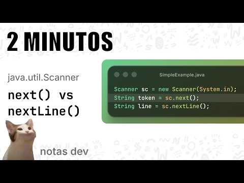 Notas Dev en casi 2 MINUTOS | Clase Scanner | next vs nextLine
