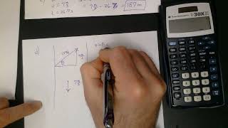 Vectors Boat on Stream Problem 5 d,e