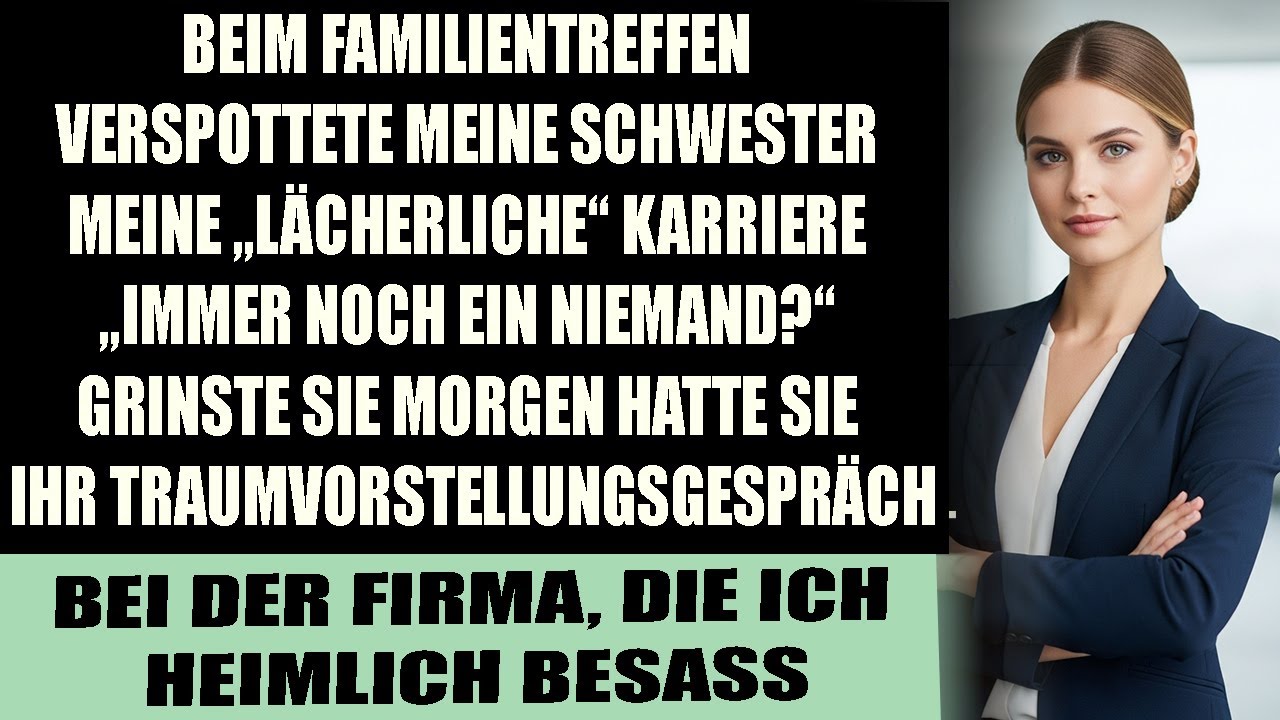 „Sie nannten mich den Versager der Familie, bis sie meinen Namen auf dem Gebäude sahen“