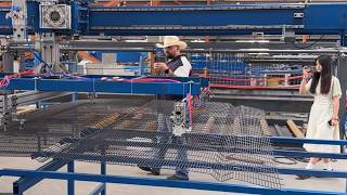 Advanced automatic Anti climbing wire mesh fence welding machine for American friend#fence #america