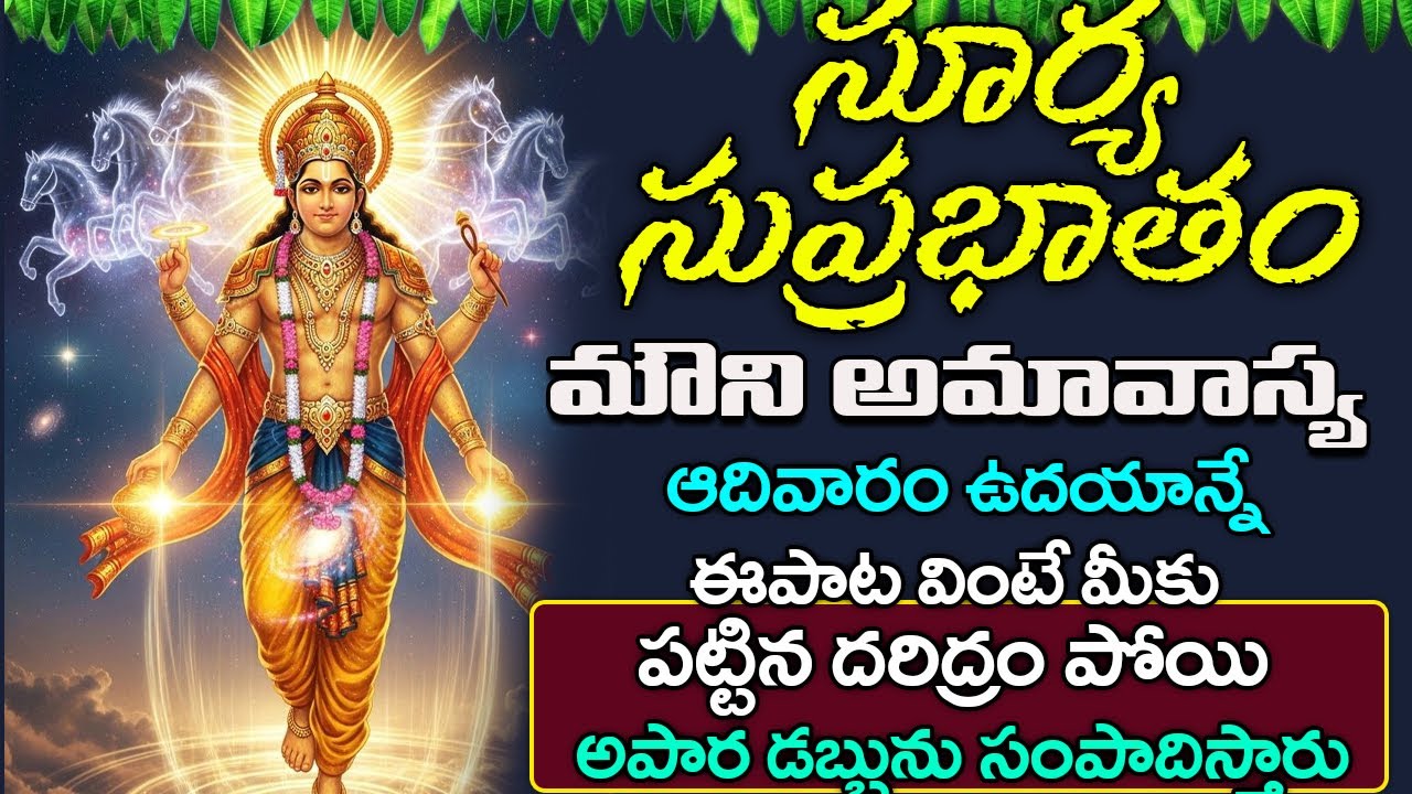 Sri Surya Suprabhatam || Lord Suryanarayana || Telugu Devotional Song || bhakti Songs