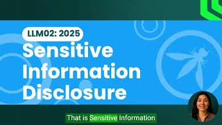 LLM02 Sensitive Information Disclosure - OWASP AI risks explained