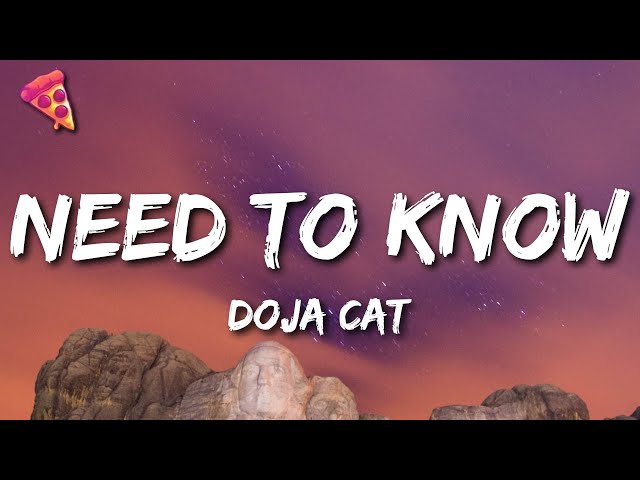 Doja Cat - Need To Know (Lyrics) class=