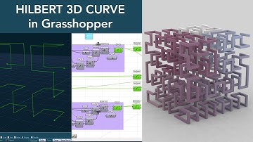 Hilbert 3D Curve using Grasshopper +  ترجمة عربية