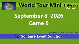 World Tour Mini Game #6 | September 8, 2026 Event | TriPeaks Medium screenshot 5