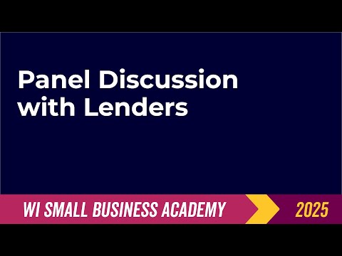 Day 1 - Session 4 - Panel discussion with Lenders - video from WEDC