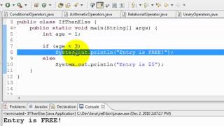 Java Tutorial - if then else and switch case statements