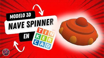 Cómo diseñar una nave espacial spinner en 3D con Tinkercad! | Tutorial paso a paso 🚀🛸