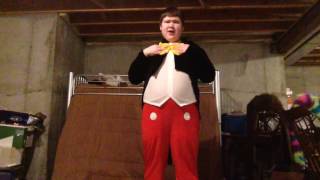 How to put on a Mickey Mouse Mascot Costume