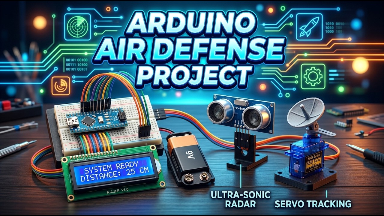 Arduino Air Defense System Project | Automatic Object Tracking | Full ...