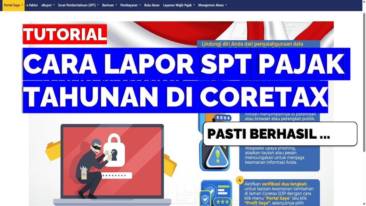 CARA LAPOR SPT PAJAK TAHUNAN DI CORETAX