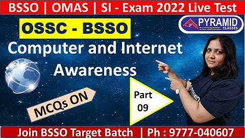 BSSO 2022 | Opsc OMAS | Computer  | Day 09 | OSSC Block Social Security Officer 2022 | OSSC BSSO