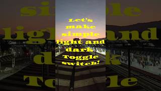 Make a toggle switch for light & dark mode transition. #reels #vibecoding