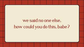 Taylor Swift - Babe (Lyric Video)