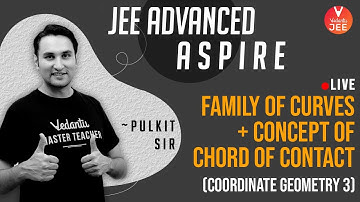 Family of Curves & Chord of Contact | Coordinate Geometry -3 | Pulkit Sir | JEE Advanced 2020 Aspire