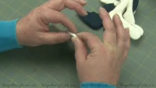 Gingerberry Creek - Rolling Wool Felt Seams for Primitive Doll Patterns