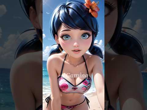 Miraculous Characters as a swimsuit👙#ladybug #viral #tranding #catnoir #disney #youtube
